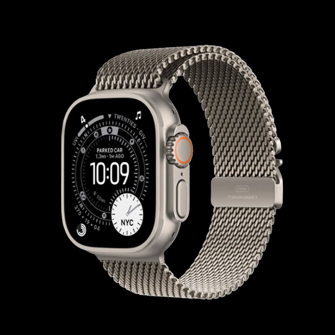 Apple Watch Ultra 3 (Titanium Milanese Loop)